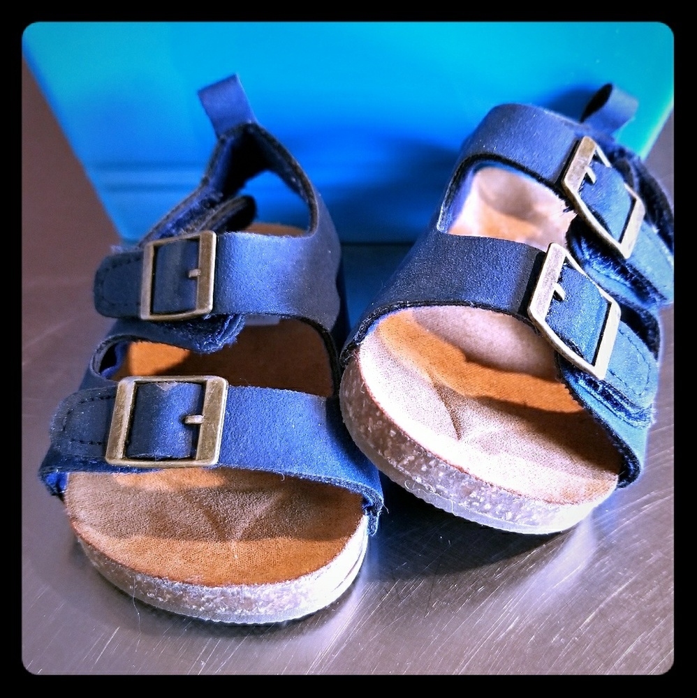Navy Carter's Baby Sandals